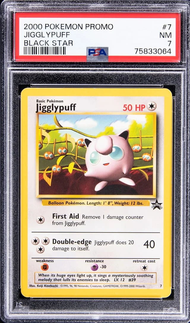 2000 Pokemon Black Star Promo Jigglypuff #7 card image