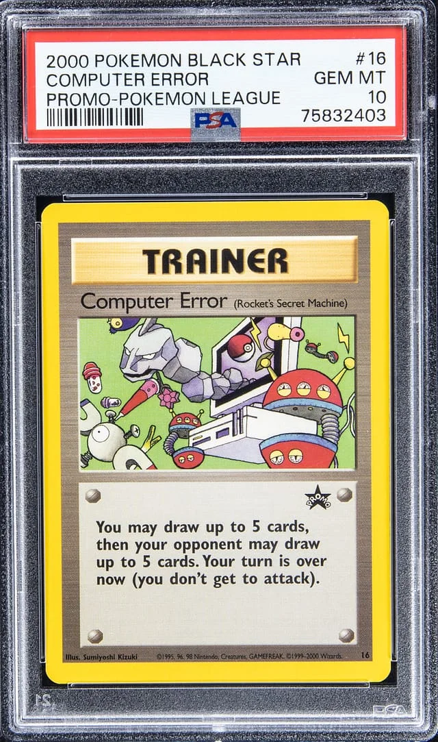 2000 Pokemon Black Star Promo - Pokemon League Computer Error #16 card image