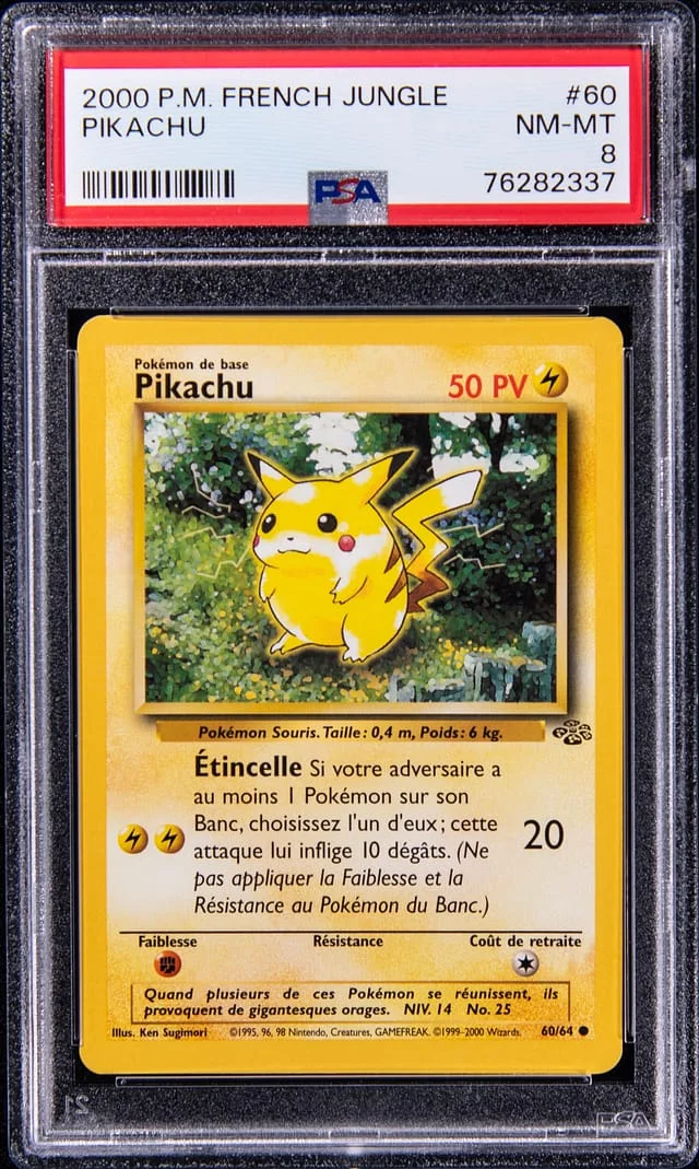 2000 Pokemon French Jungle Pikachu #60 card image