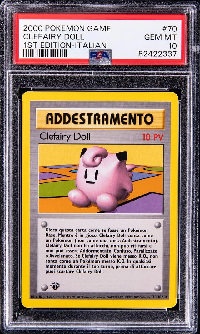 2000 Pokemon Game 1St Edition-Italian Clefairy Doll #70 card image