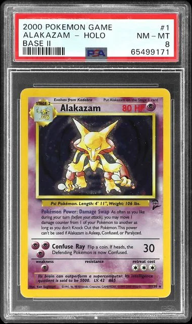 2000 Pokemon Game Base II Alakazam-Holo #1 card image