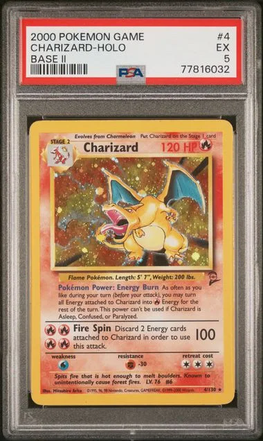 2000 Pokemon Game Base II Charizard-Holo #4 card image