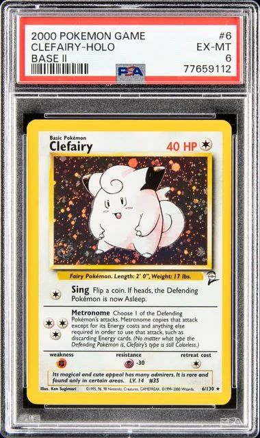 2000 Pokemon Game Base II Clefairy-Holo #6 card image