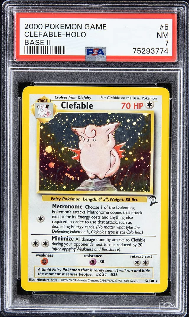 2000 Pokemon Game Base II - Holo Clefable #5 card image
