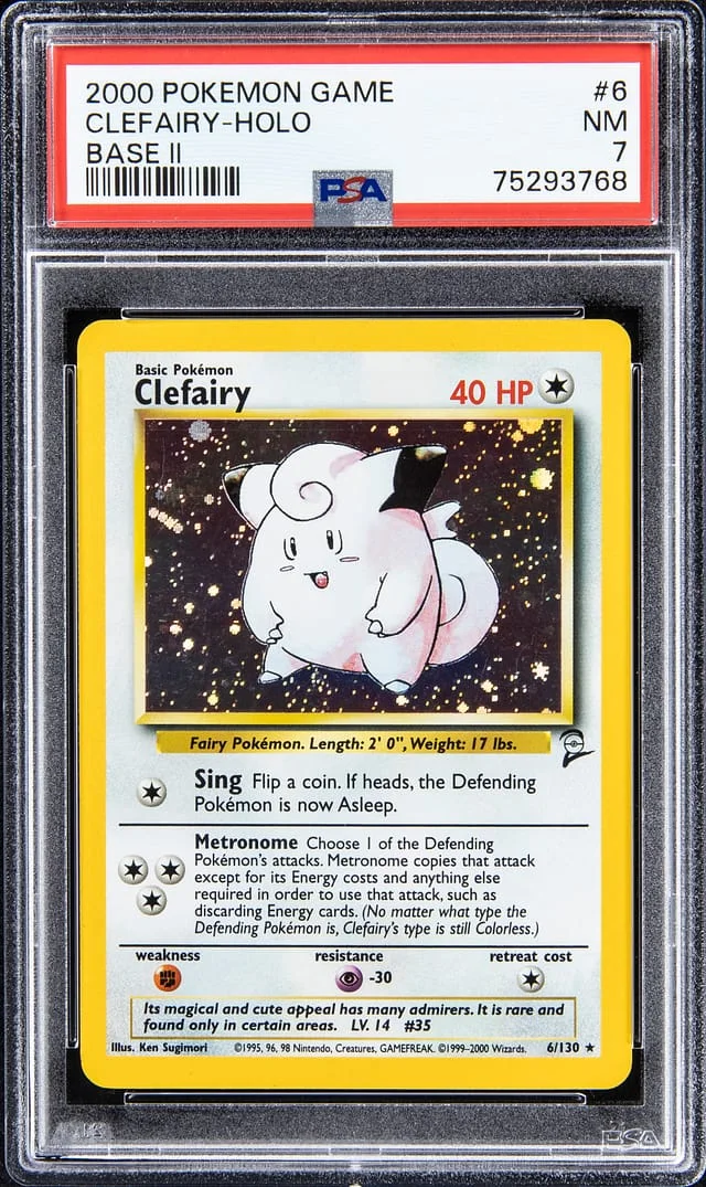2000 Pokemon Game Base II - Holo Clefairy #6 card image