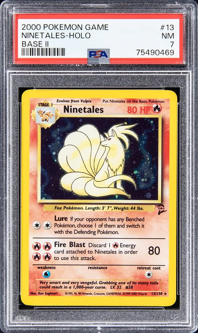 2000 Pokemon Game Base II - Holofoil Ninetales #13 card image