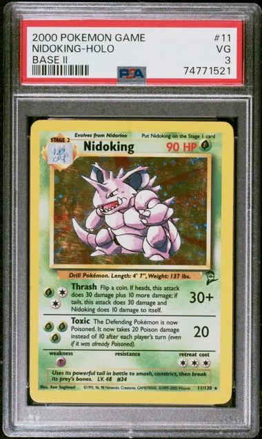 2000 Pokemon Game Base II Nidoking-Holo #11 card image