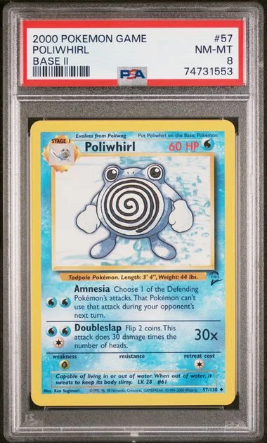 2000 Pokemon Game Base II Poliwhirl #57 card image