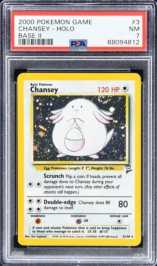 2000 Pokemon Game Base II Rare Holofoil Chansey #3 card image