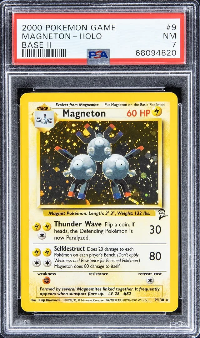 2000 Pokemon Game Base II Rare Holofoil Magneton #9 card image