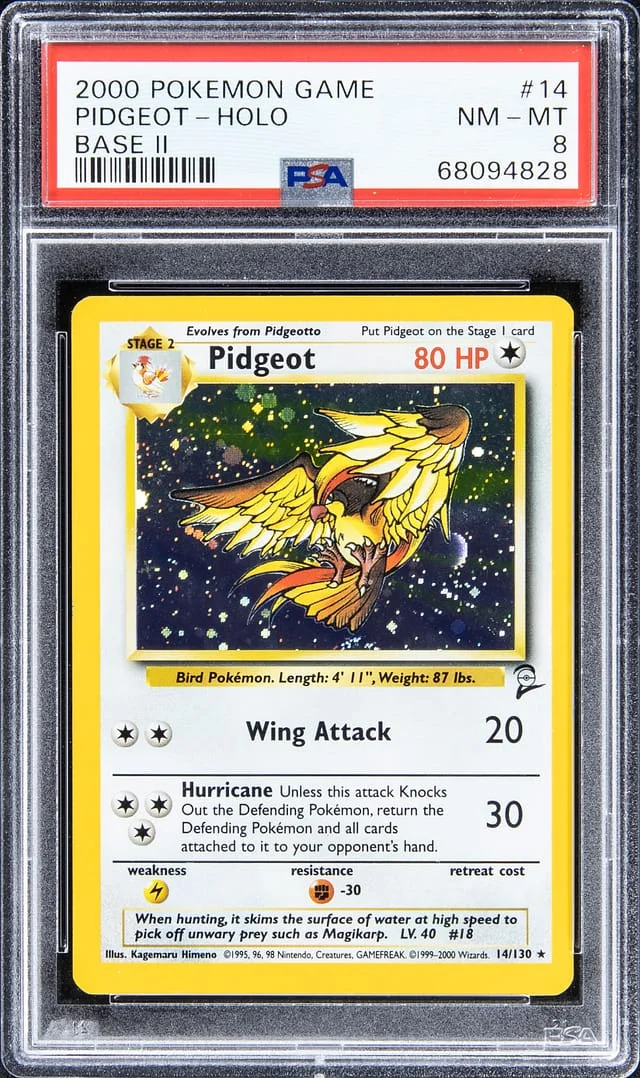 2000 Pokemon Game Base II Rare Holofoil Pigeot #14 card image