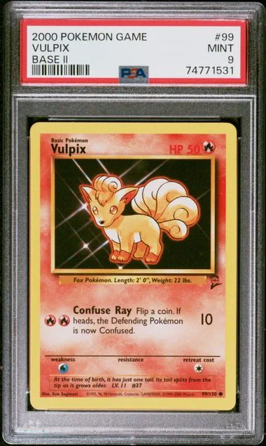 2000 Pokemon Game Base II Vulpix #99 card image