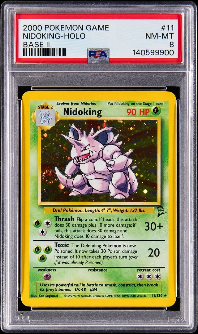2000 Pokemon Game Base Set II Holo Nidoking #11 card image