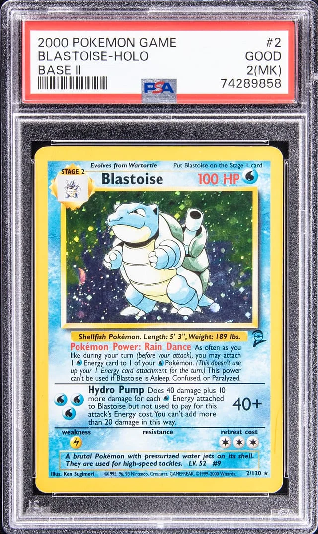 2000 Pokemon Game Holofoil - Base II Blastoise #2 card image