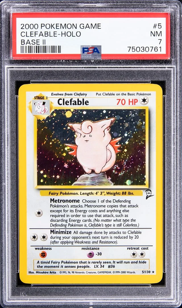 2000 Pokemon Game Holofoil - Base II Clefable #5 card image