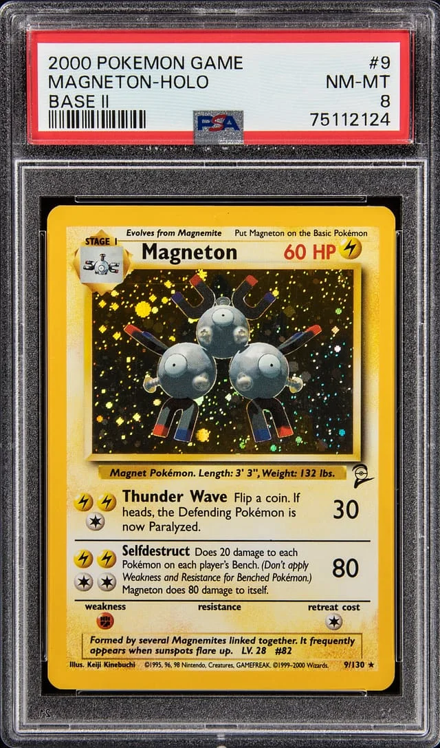 2000 Pokemon Game Holofoil - Base II Magneton #9 card image