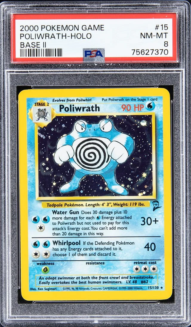 2000 Pokemon Game Holofoil - Base II Poliwrath #15 card image
