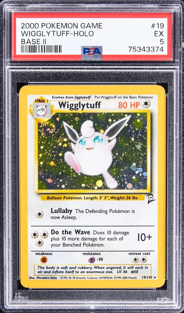 2000 Pokemon Game Holofoil - Base II Wigglytuff #19 card image