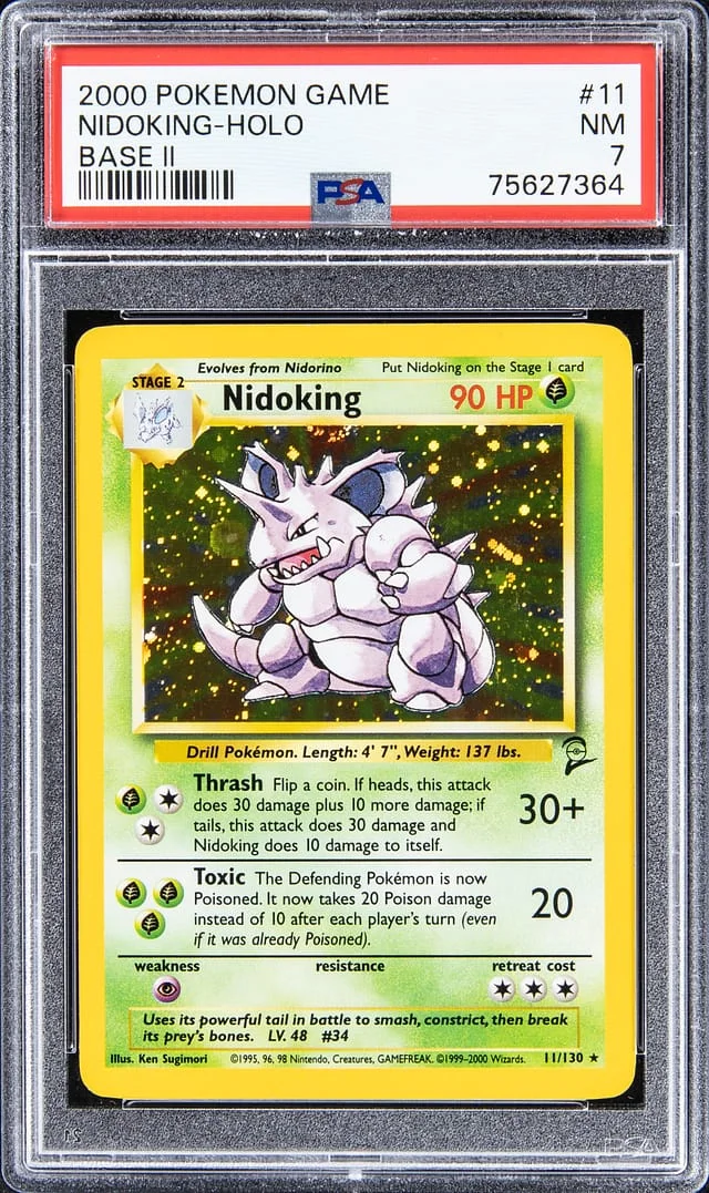 2000 Pokemon Game Holofoil Nidoking #11 card image
