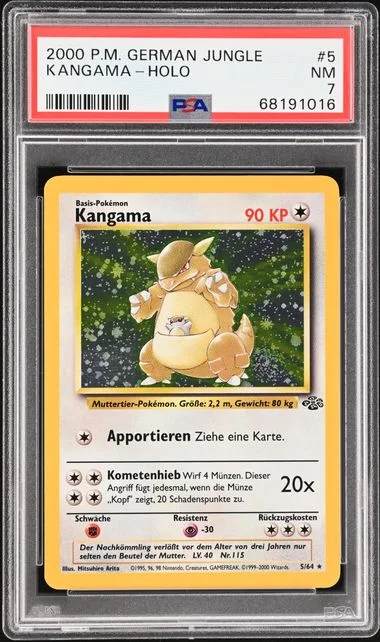 2000 Pokemon German Jungle Holofoil Kangama #5 card image
