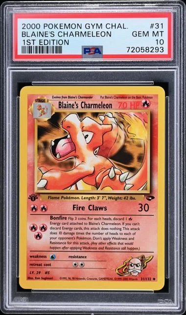 2000 Pokemon Gym Challenge 1st Edition Blaine's Charmeleon #31 card image