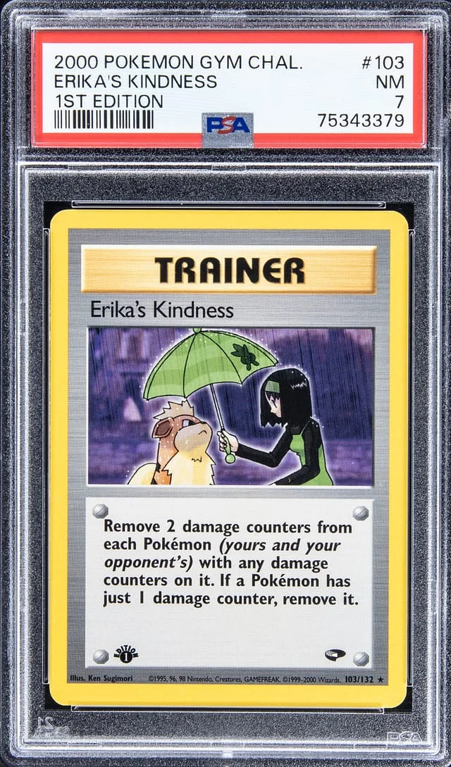 2000 Pokemon Gym Challenge 1st Edition Ericka's Kindness #103 card image