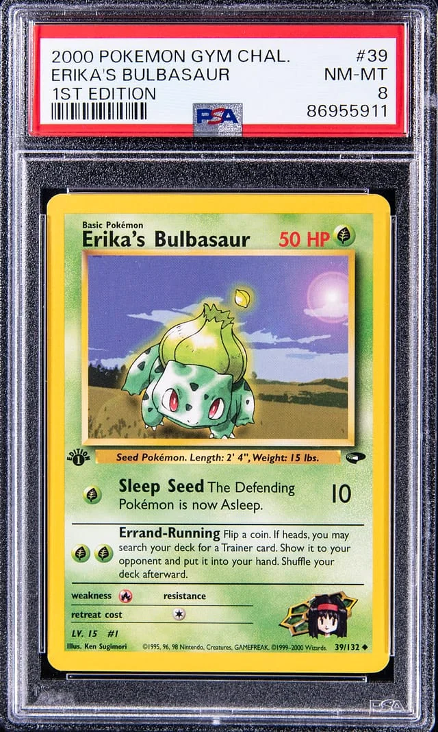 2000 Pokemon Gym Challenge 1st Edition Erika's Bulbasaur #39 card image