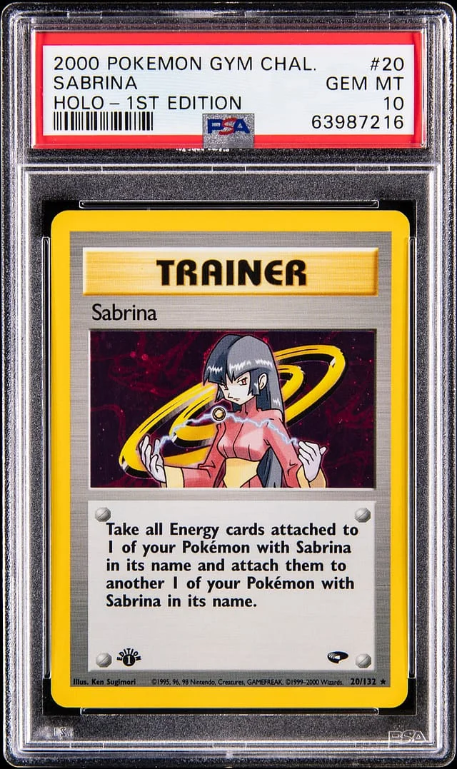 2000 Pokemon Gym Challenge 1st Edition Holo Sabrina #20 card image