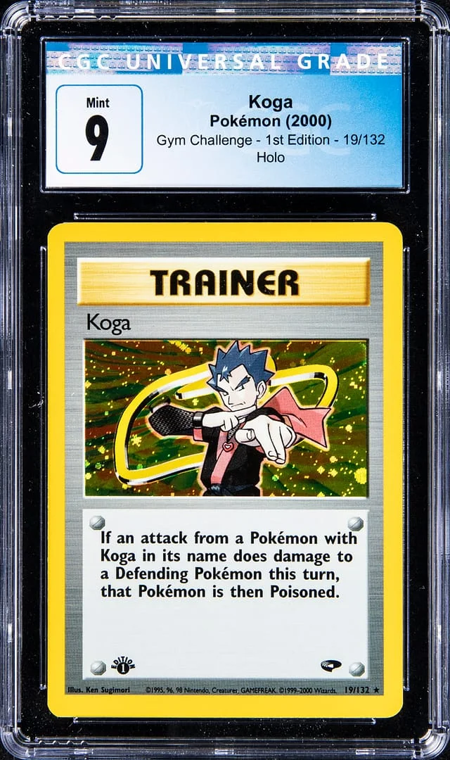 2000 Pokemon Gym Challenge 1st Edition Holofoil Koga #19 card image