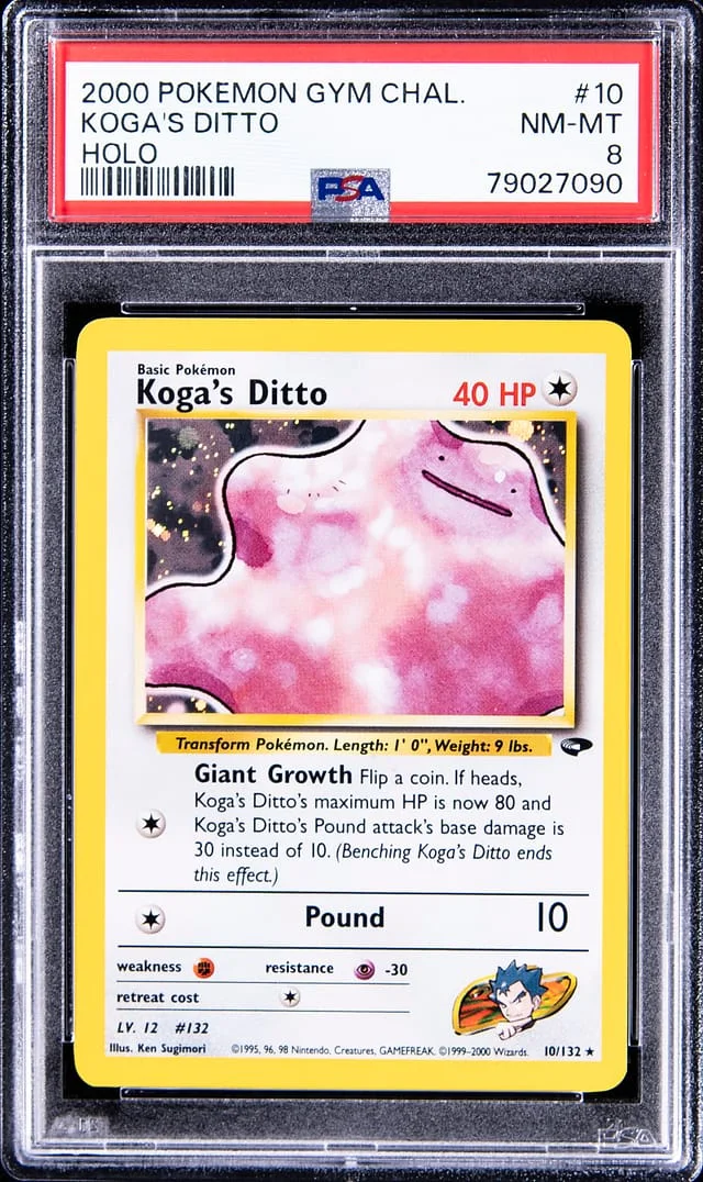 2000 Pokemon Gym Challenge Rare Holofoil Koga's Ditto #10 card image