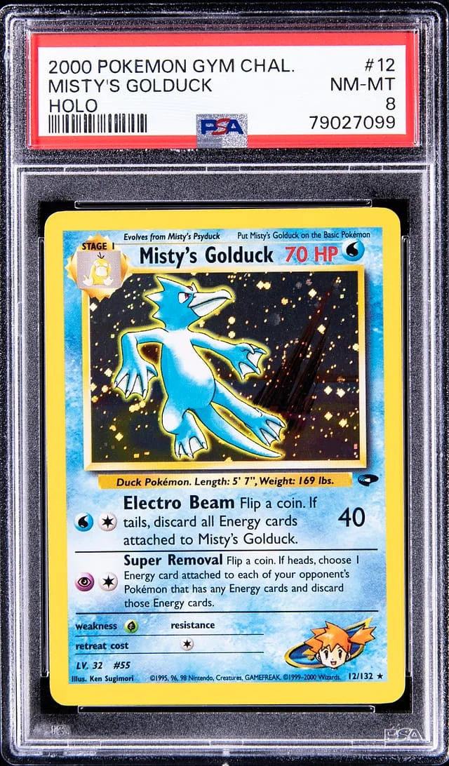 2000 Pokemon Gym Challenge Rare Holofoil Misty's Golduck #12 card image