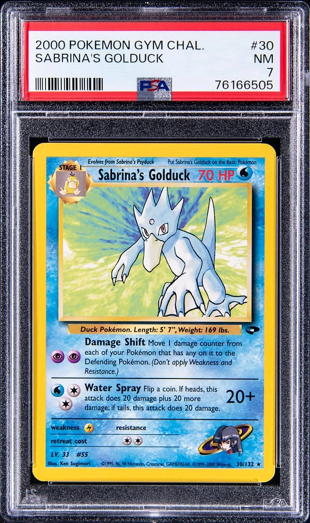 2000 Pokemon Gym Challenge Sabrina's Golduck #30 card image