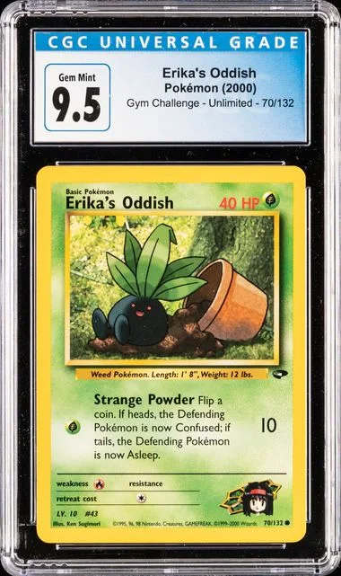 2000 Pokemon Gym Challenge - Unlimited Erika's Oddish #70 card image