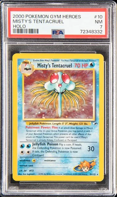 2000 Pokemon Gym Heroes Holofoil Misty's Tentacruel #10 card image
