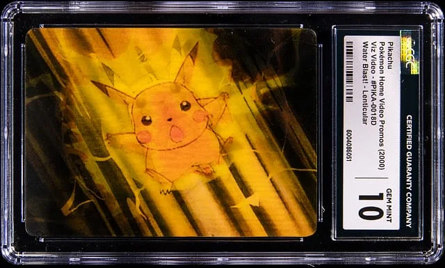 2000 Pokemon Home Video Promos Viz Video Water Blast! Pikachu #PIKA-0018D card image