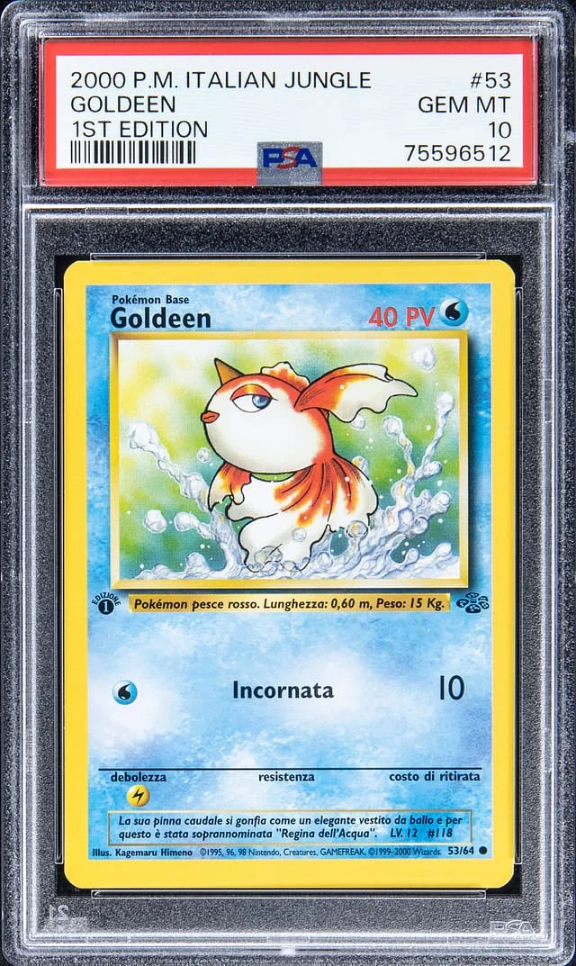 2000 Pokemon Italian Jungle 1st Edition Goldeen #53 card image