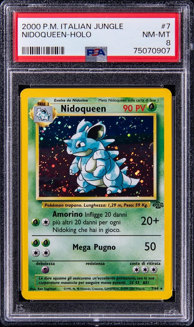 2000 Pokemon Italian Jungle Nidoqueen-Holo #7 card image