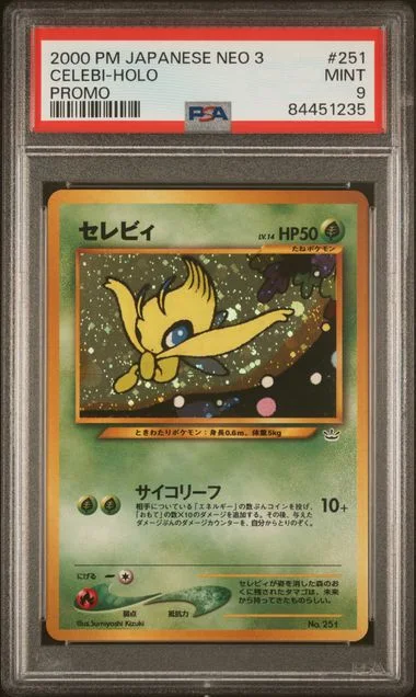 2000 Pokemon Japanese Neo 3 Promo Promo Celebi-Holo #251 card image