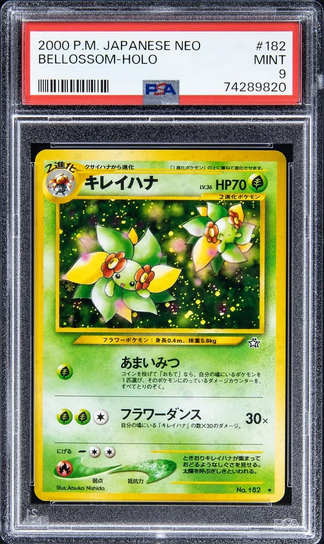 2000 Pokemon Japanese Neo Holofoil Bellossom #182 card image