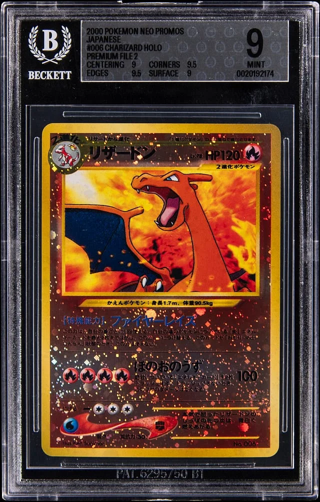 2000 Pokemon Japanese Neo Premium File 2 Promo Holo Charizard #006 card image