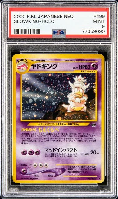 2000 Pokemon Japanese Neo Slowking-Holo #199 card image