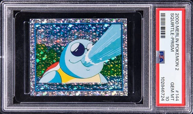 2000 Pokemon Merlin Series 2 Prism Squirtle #144 card image