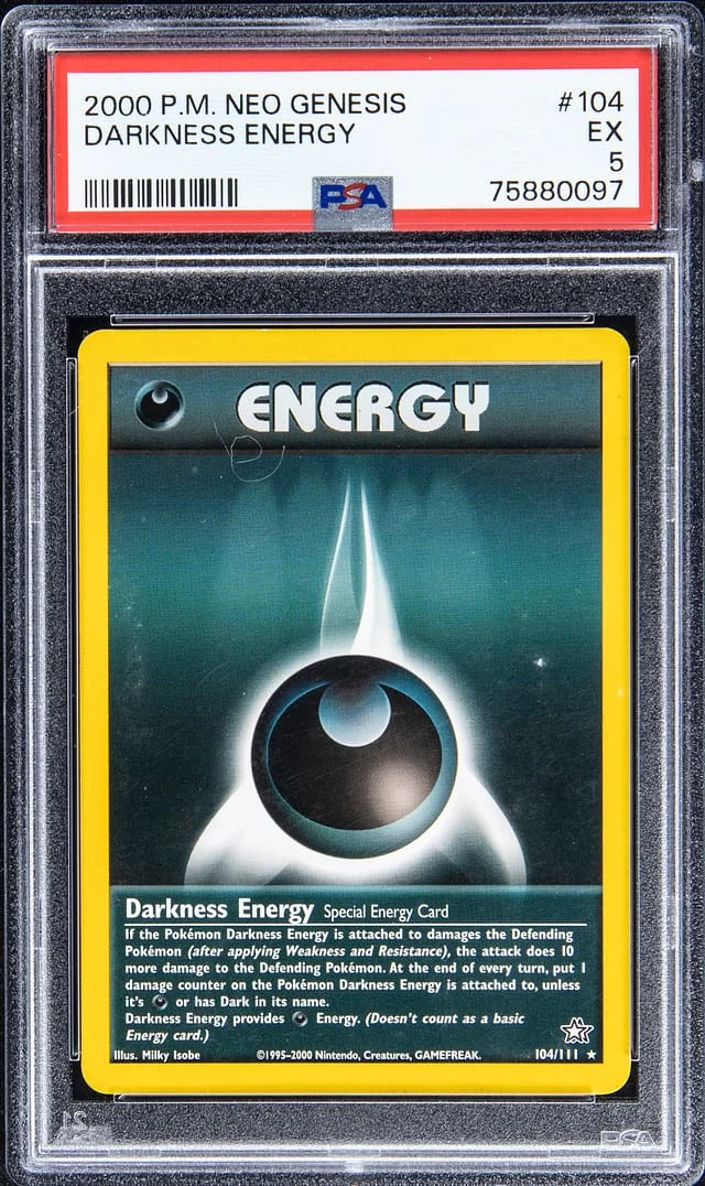 2000 Pokemon Neo Genesis Darkness Energy #104 card image