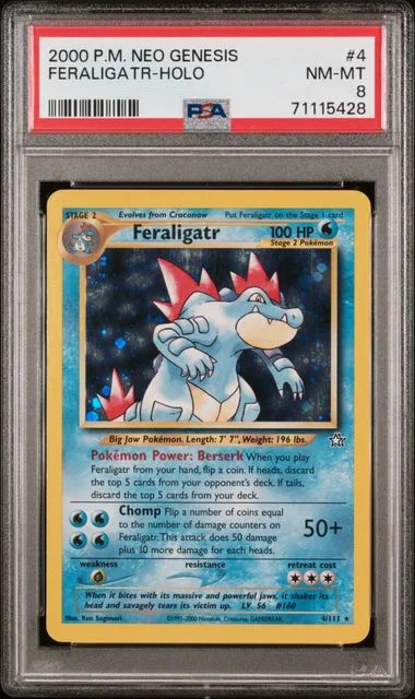 2000 Pokemon Neo Genesis Feraligatr-Holo #4 card image