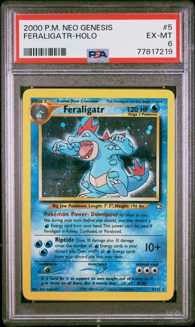 2000 Pokemon Neo Genesis Feraligatr-Holo #5 card image