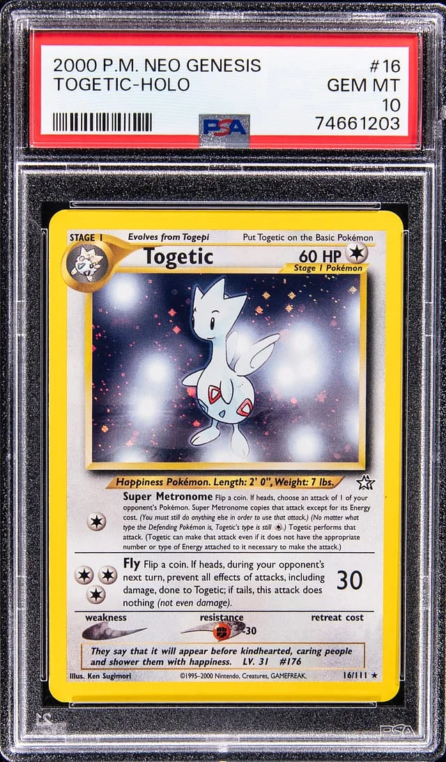 2000 Pokemon Neo Genesis Holo Togetic #16 card image
