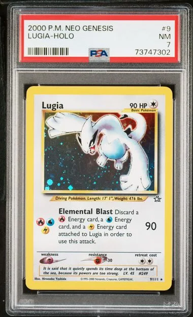 2000 Pokemon Neo Genesis Holofoil Lugia #9 card image