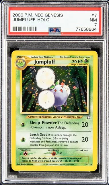 2000 Pokemon Neo Genesis Jumpluff-Holo #7 card image