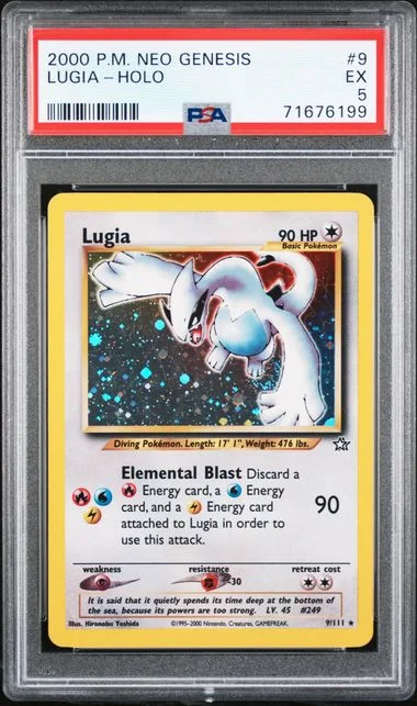 2000 Pokemon Neo Genesis Lugia-Holo #9 card image