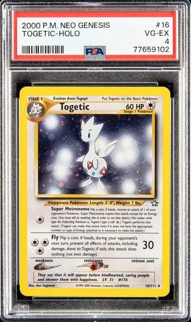 2000 Pokemon Neo Genesis Togetic-Holo #16 card image